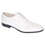 Pantofi albi eleganti pentru barbati piele naturala de culoare GKR71A